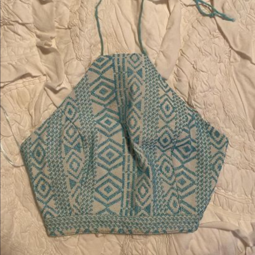 Open back crop top
